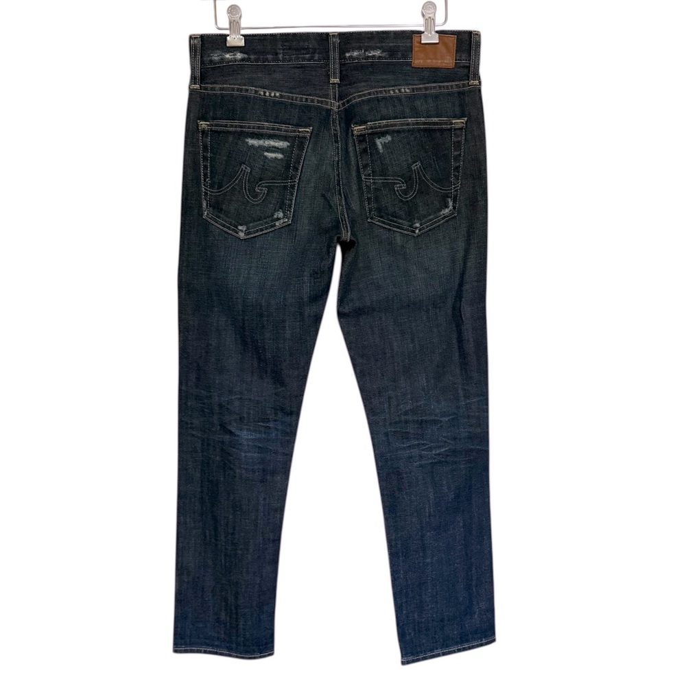 Ag Adriano Goldschmied The Ex-Boyfriend Slouchy Slim Distressed Jeans Size 25R - Picture 2 of 7